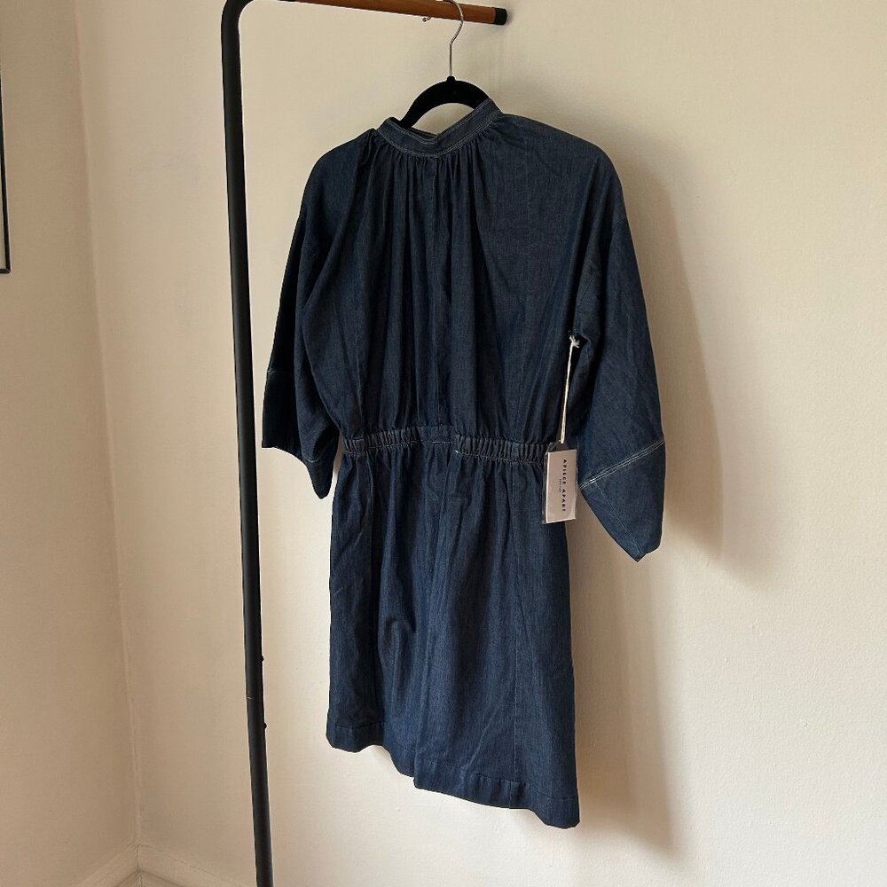 Apiece Apart Aurora Backless Dress stonewashed super light denim